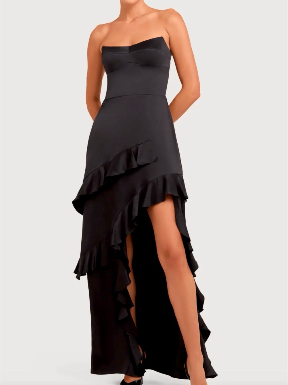 Amanda Uprichard Magnolia Silk Maxi Dress XS